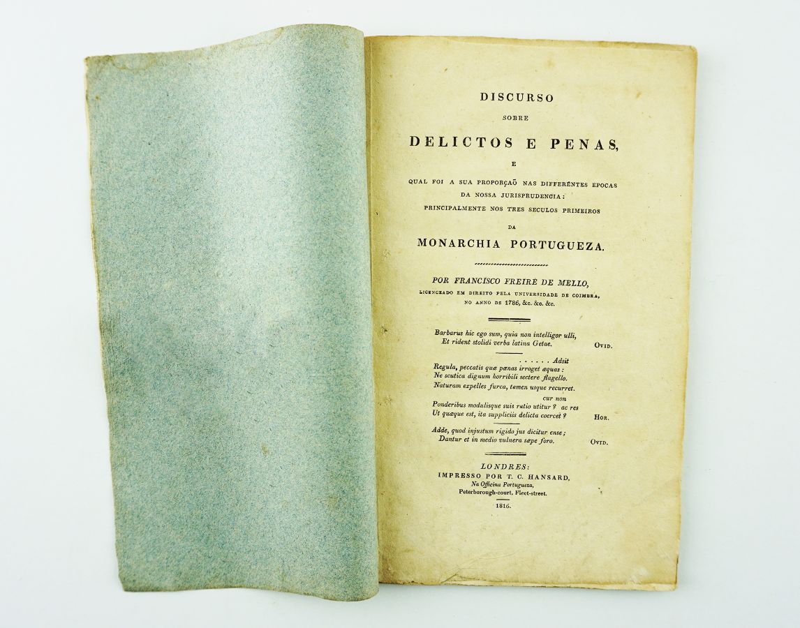 Discurso sobre os Delitos e as Penas (1816)