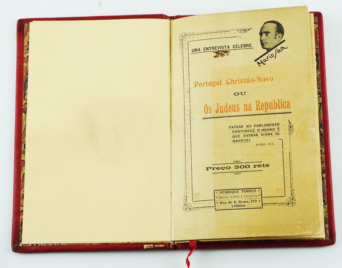 Mário Saa - Portugal Cristão-Novo ou os Judeus na República (1921)