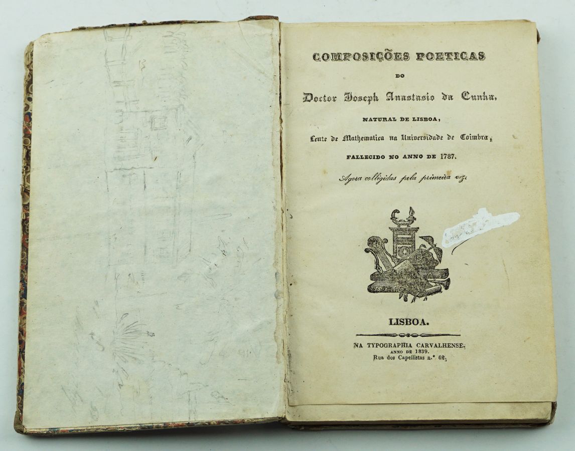 José Anastácio da Cunha, Composições Poéticas (1839)