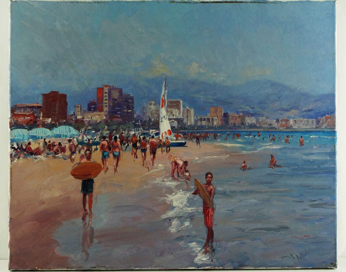 Cena de praia