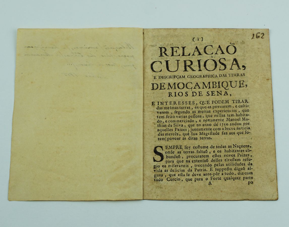 RELAÇÃO SOBRE MOÇAMBIQUE. SÉC. XVIII.