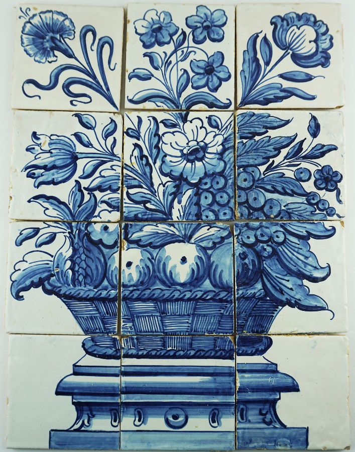 Painel de 12 Azulejos