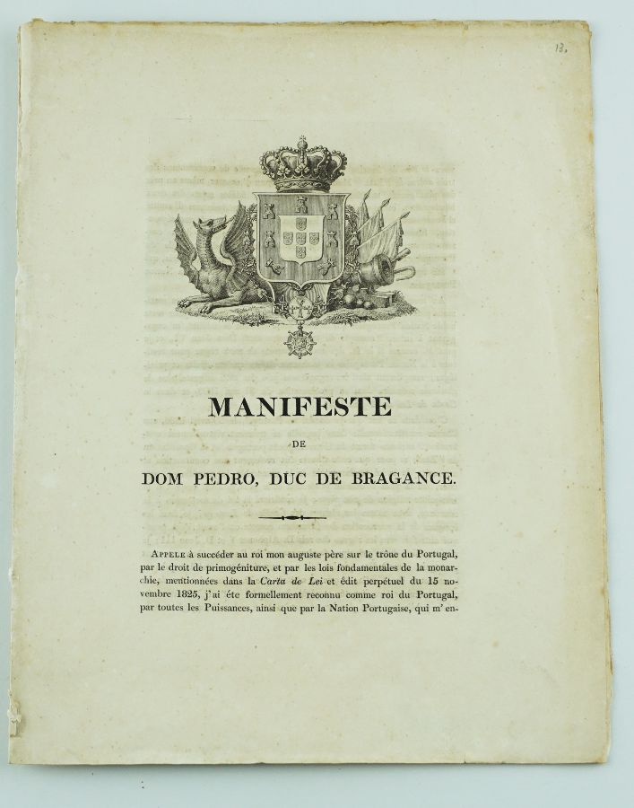 Manifesto de D. Pedro Duque de Bragança (1832)