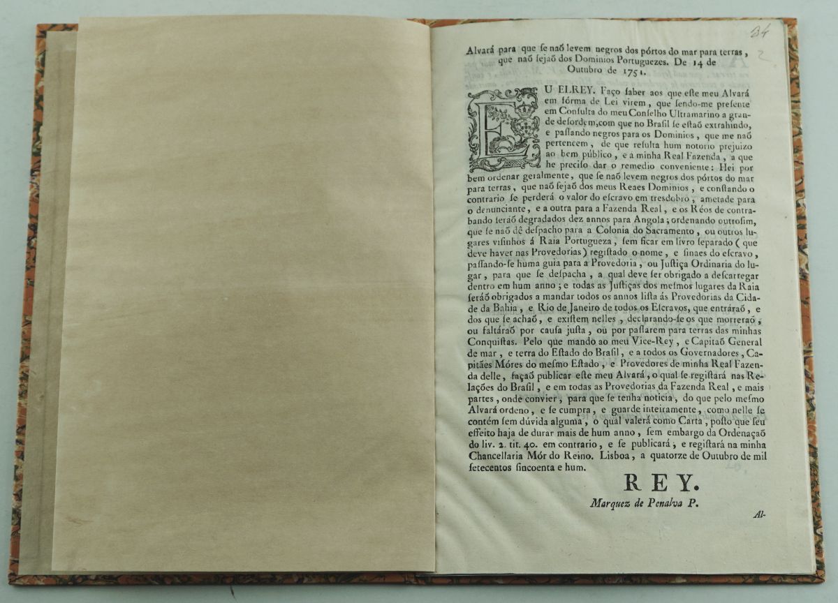 Escravatura, séc. XVIII