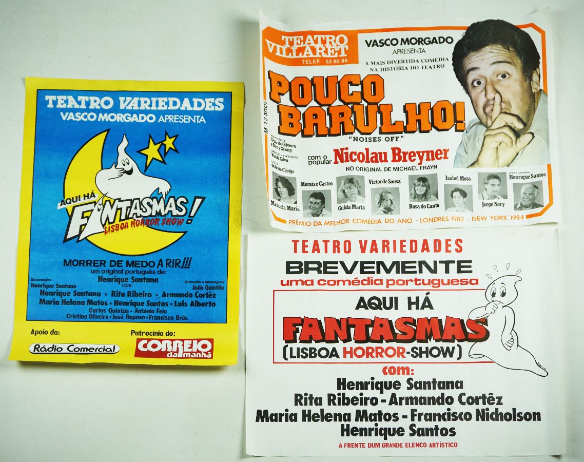 3 Cartazes de teatro