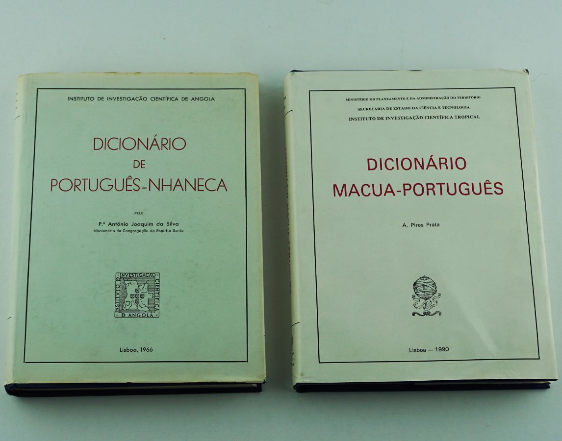 Dicionários de línguas africanas (Macua e Nhaneca)