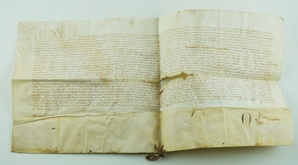 Raro documento pontifício (1514)