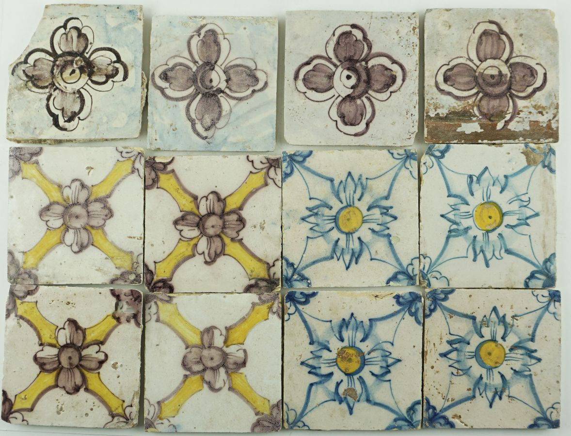 3 Painéis de 4 Azulejos