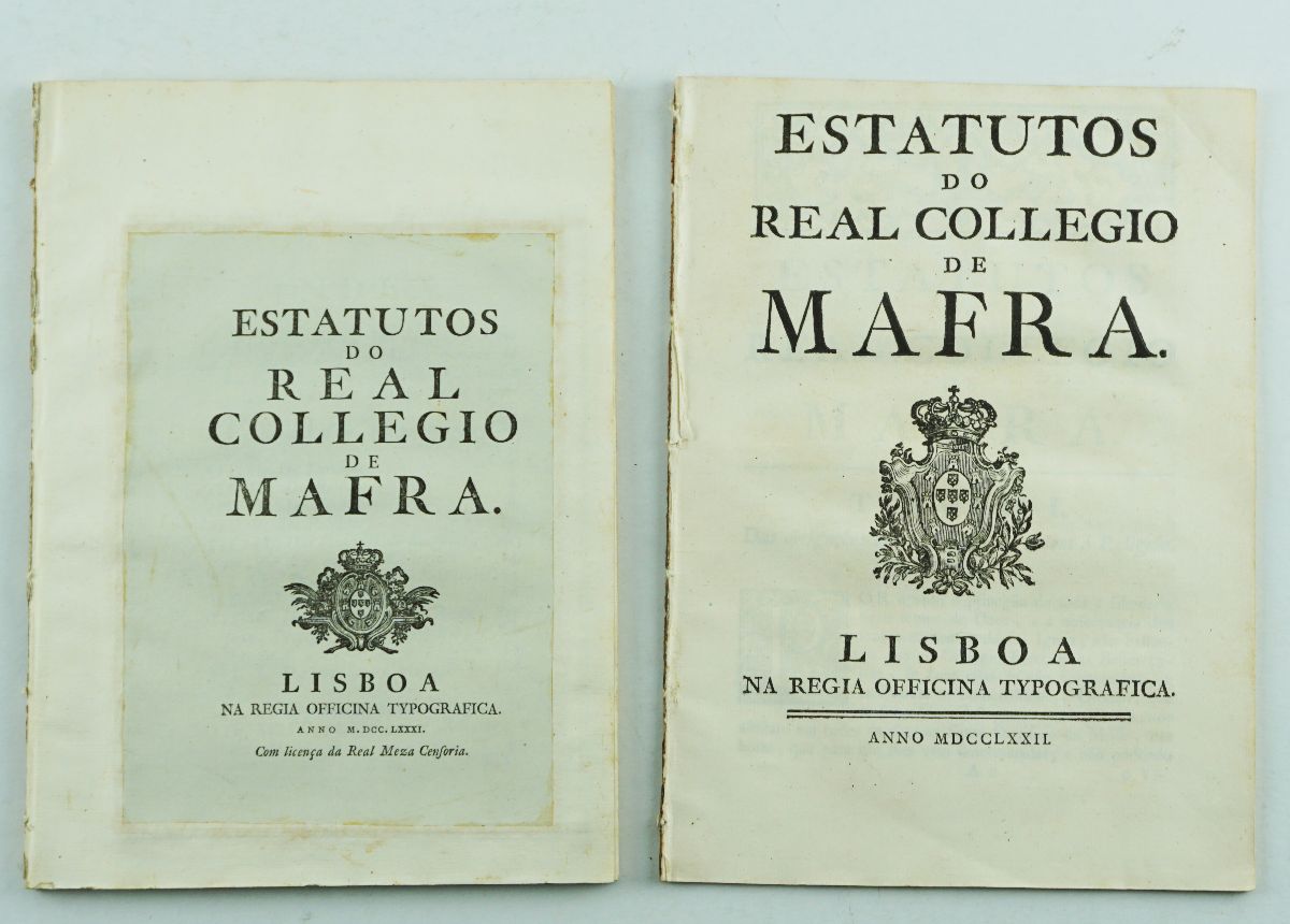 Real Colégio de Mafra 1772 e 1781