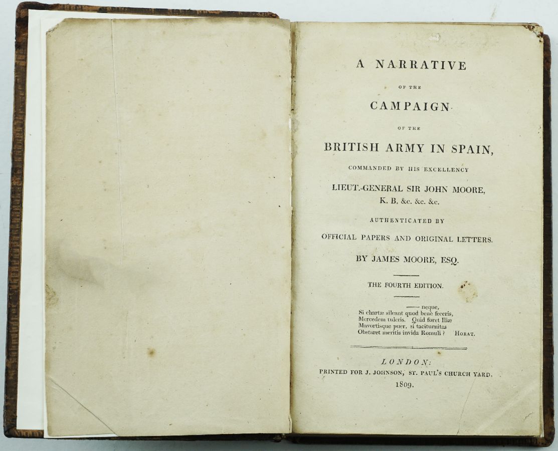 Raro livro inglês sobre a Guerra Peninsular (1809)
