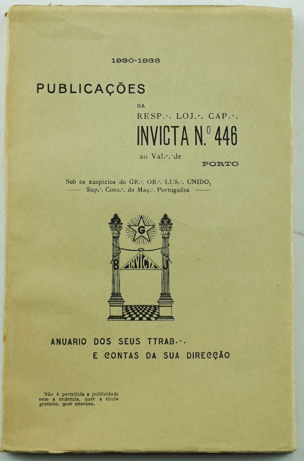 Maçonaria – Porto (1933)