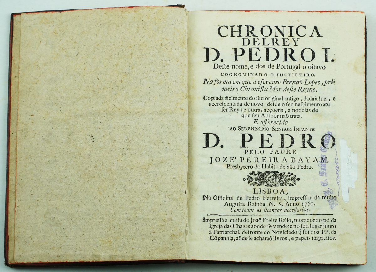 Chronica Delrey D. Pedro I