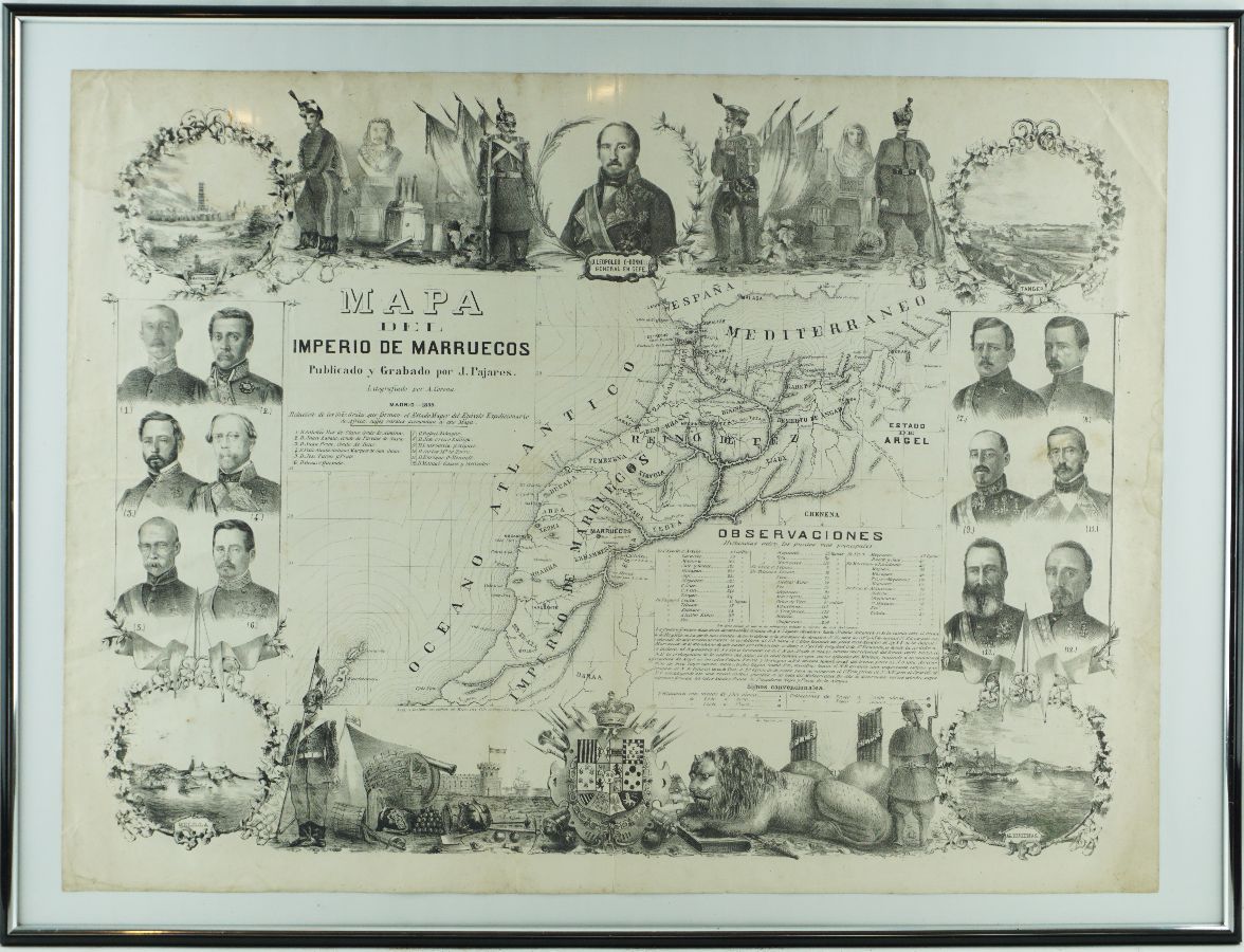 Mapa do Império Marroquino