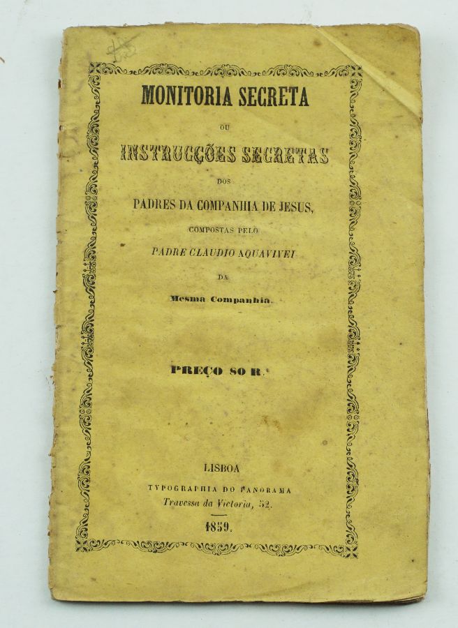 Instruções Secretas dos Padres da Companhia de Jesus, 1859