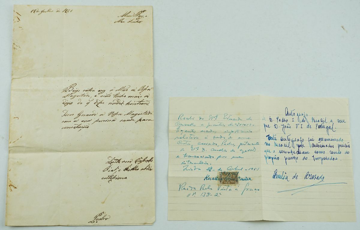 Manuscrito D Pedro IV,(D. Pedro I Imperador do Brasil)