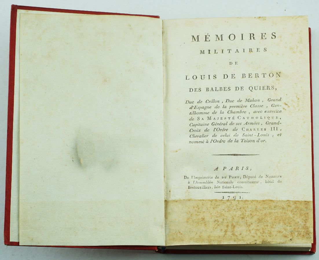 Livro sobre a invasão de Portugal em 1762 por Espanha e França