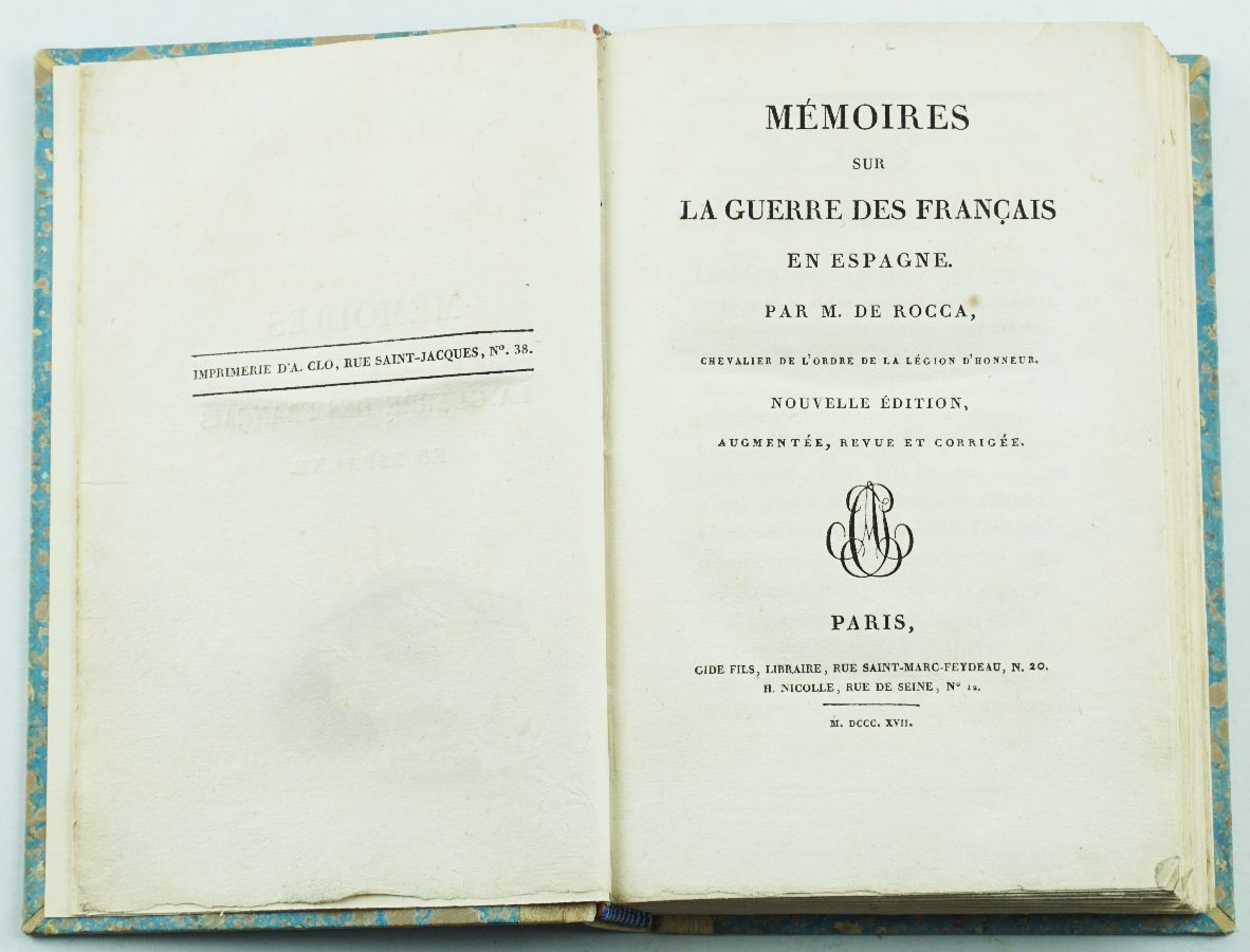 Livro francês sobre a Guerra Peninsular (1817)