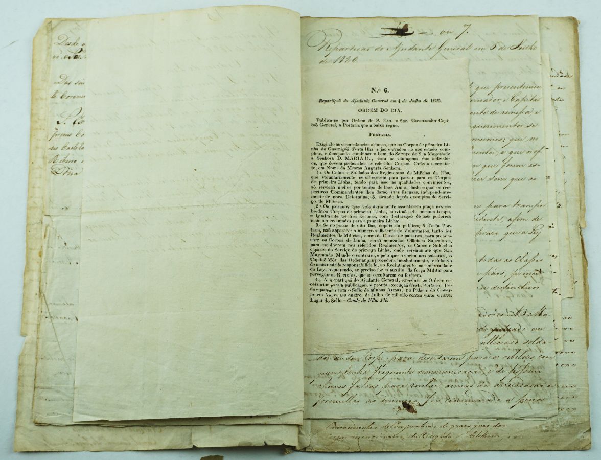Ordens do Dia do Exército Liberal em Angra do Heroísmo (1829)
