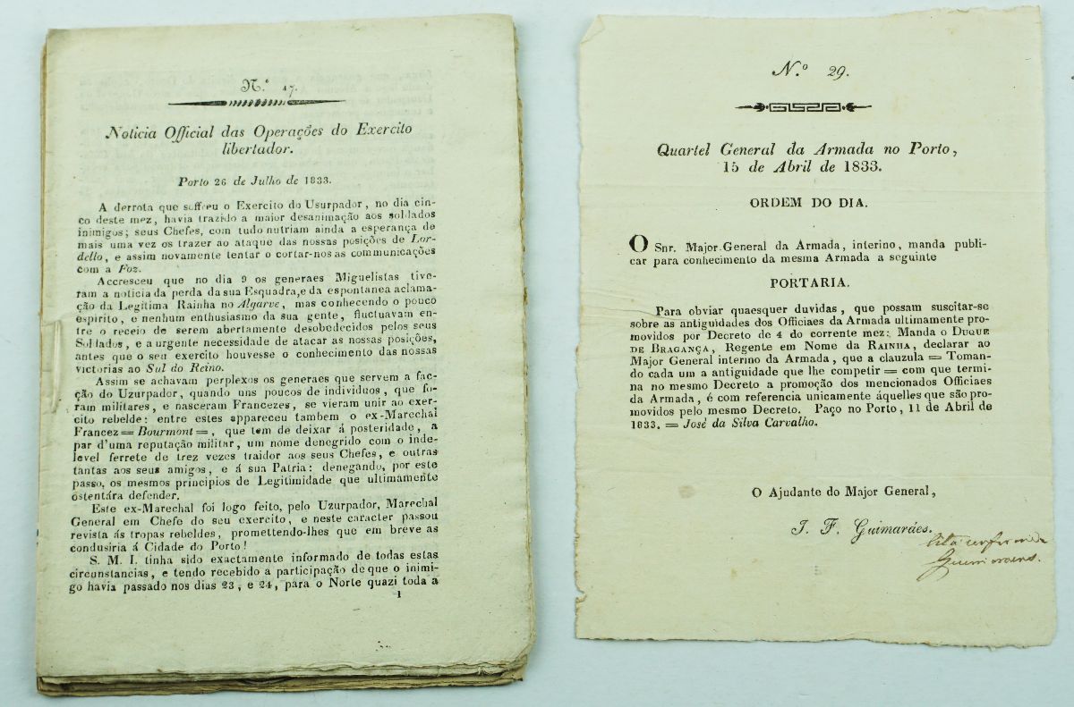 Ordens do Dia das forças Liberais no Cerco do Porto (1832)