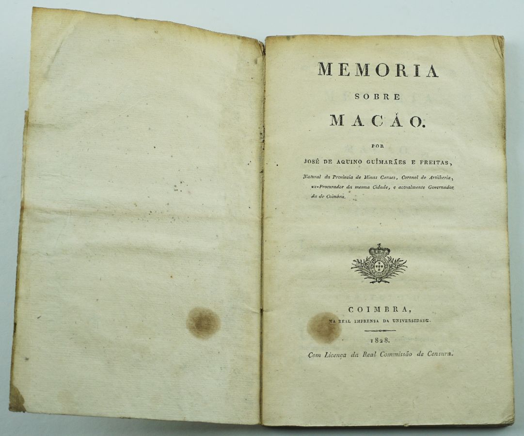 Memoria sobre Macao, 1828