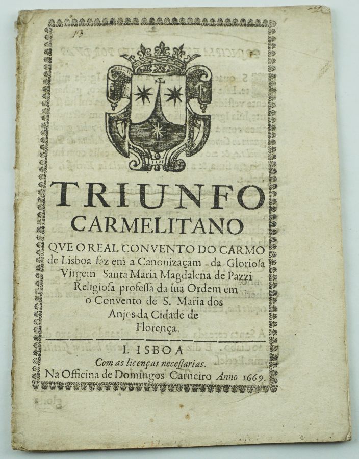 Real Convento do Carmo, 1669