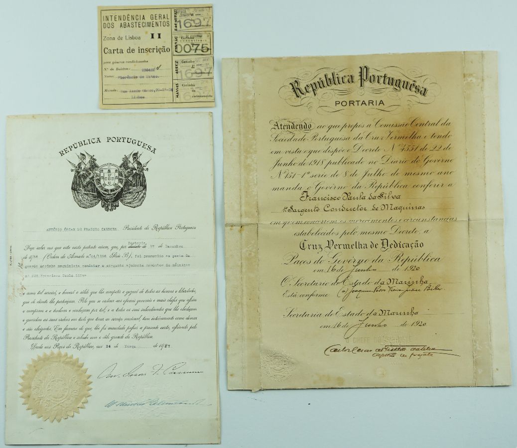 CARTA PATENTE ASSINADA POR CARMONA E OUTROS DOCUMENTOS