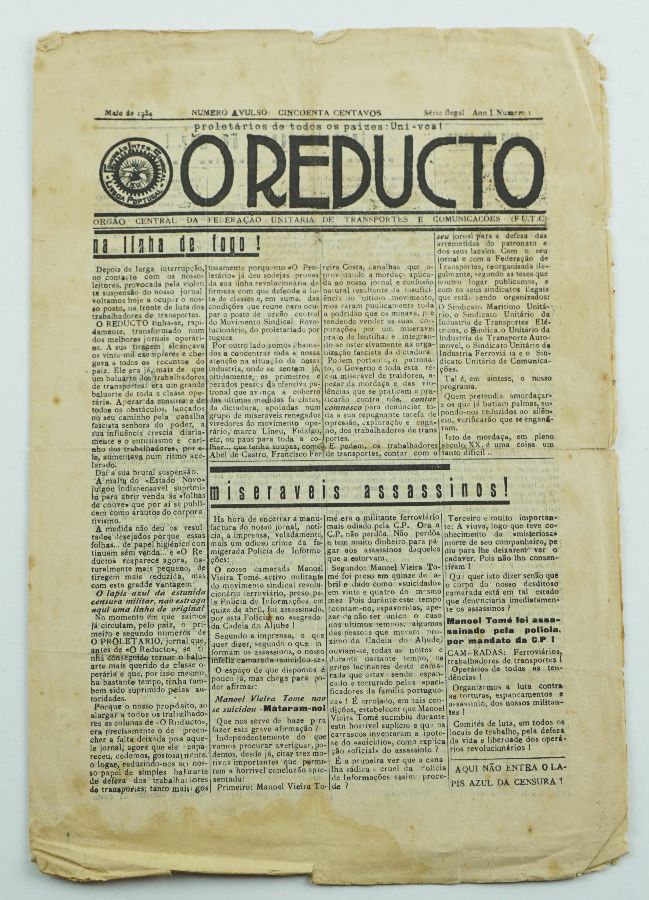 O Reduto - Jornal sindical clandestino (1934)