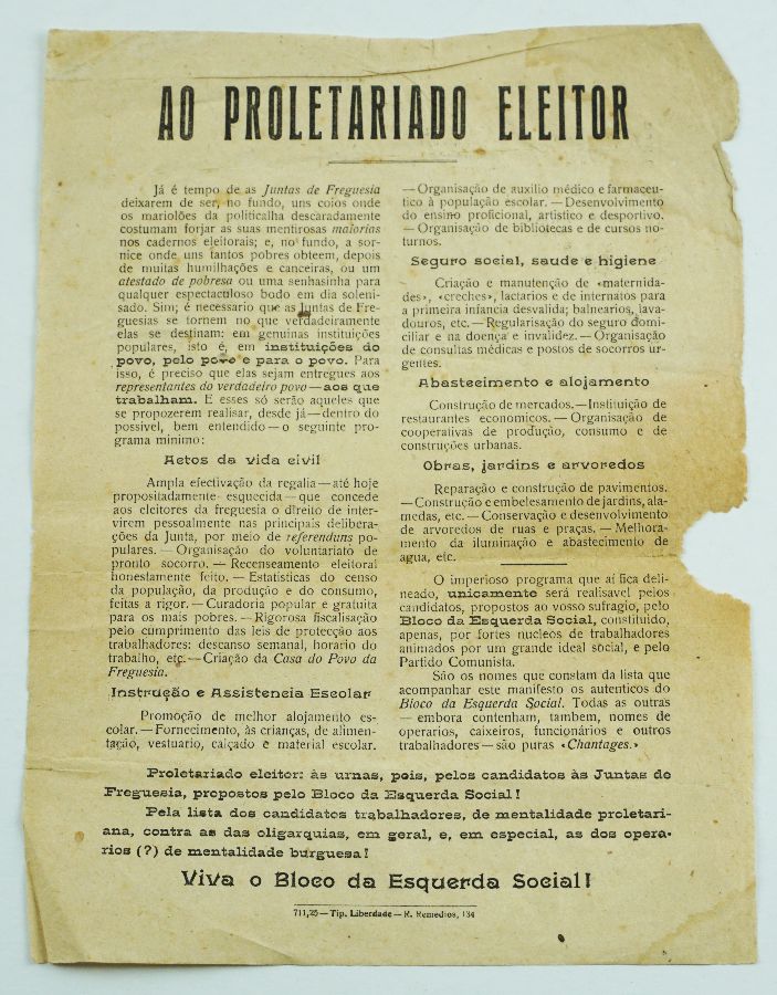 As primeiras eleições em que o Partido Comunista Português concorreu (1925)