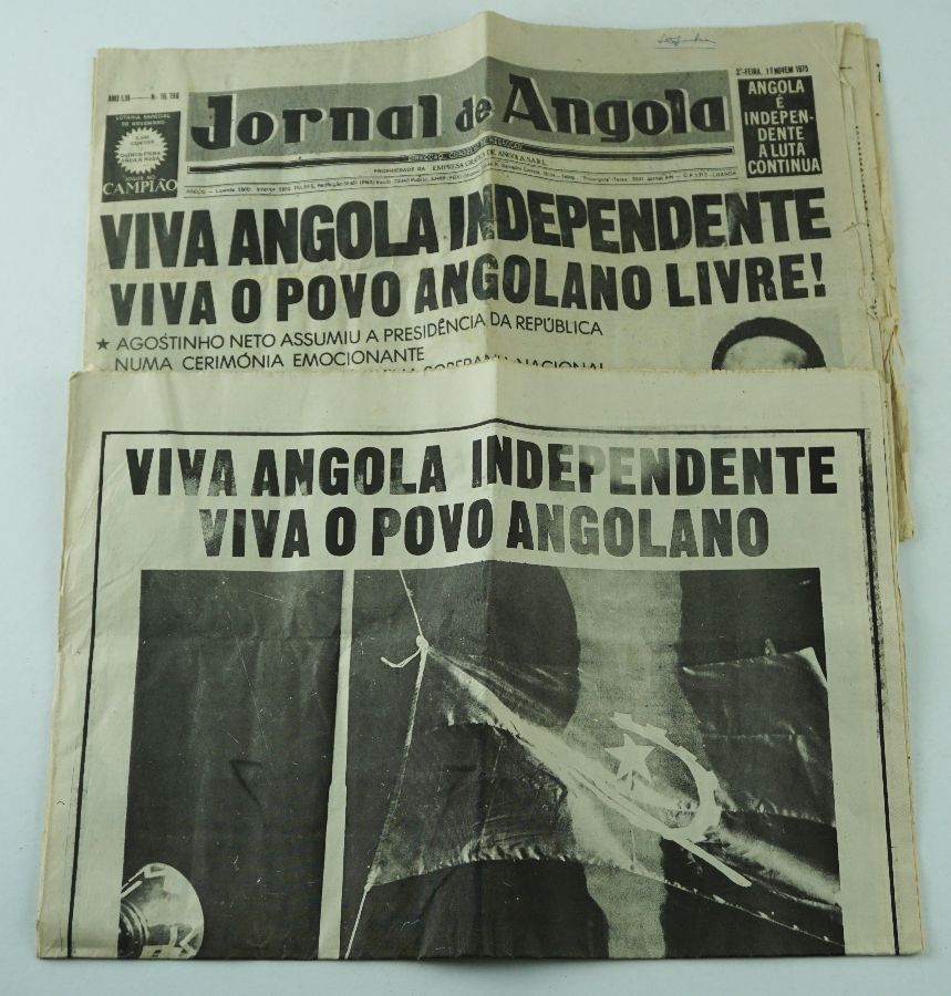 Raro documento independência Angola