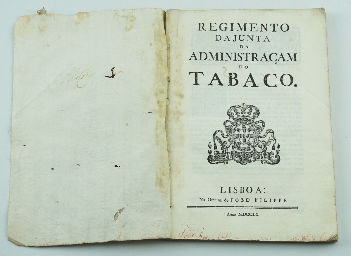 Regimento da Junta da Administraçam do Tabaco, 1760