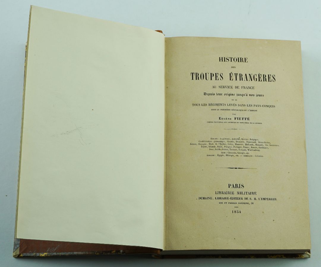 Obra pioneira sobre estrangeiros ao serviço de Napoleão (1854)