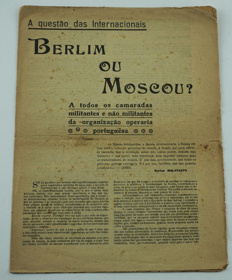 Manifesto de Sindicalistas Comunistas (1923)