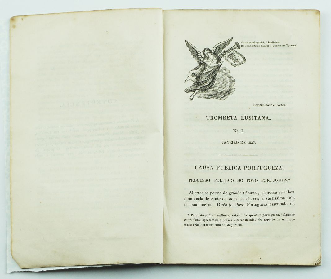Raro periódico miguelista publicado em Londres (1836)