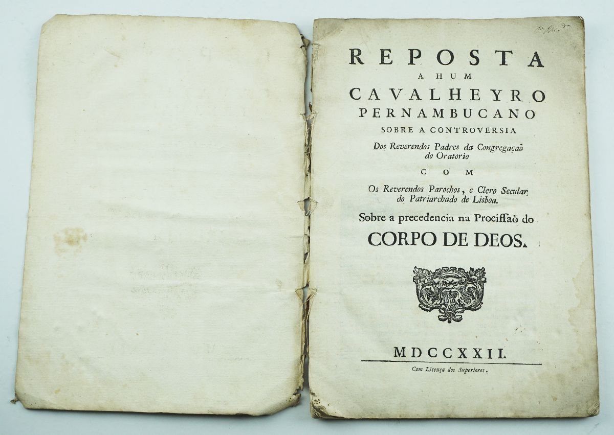 Resposta a Hum Cavalheryro Pernambucano(…), 1722