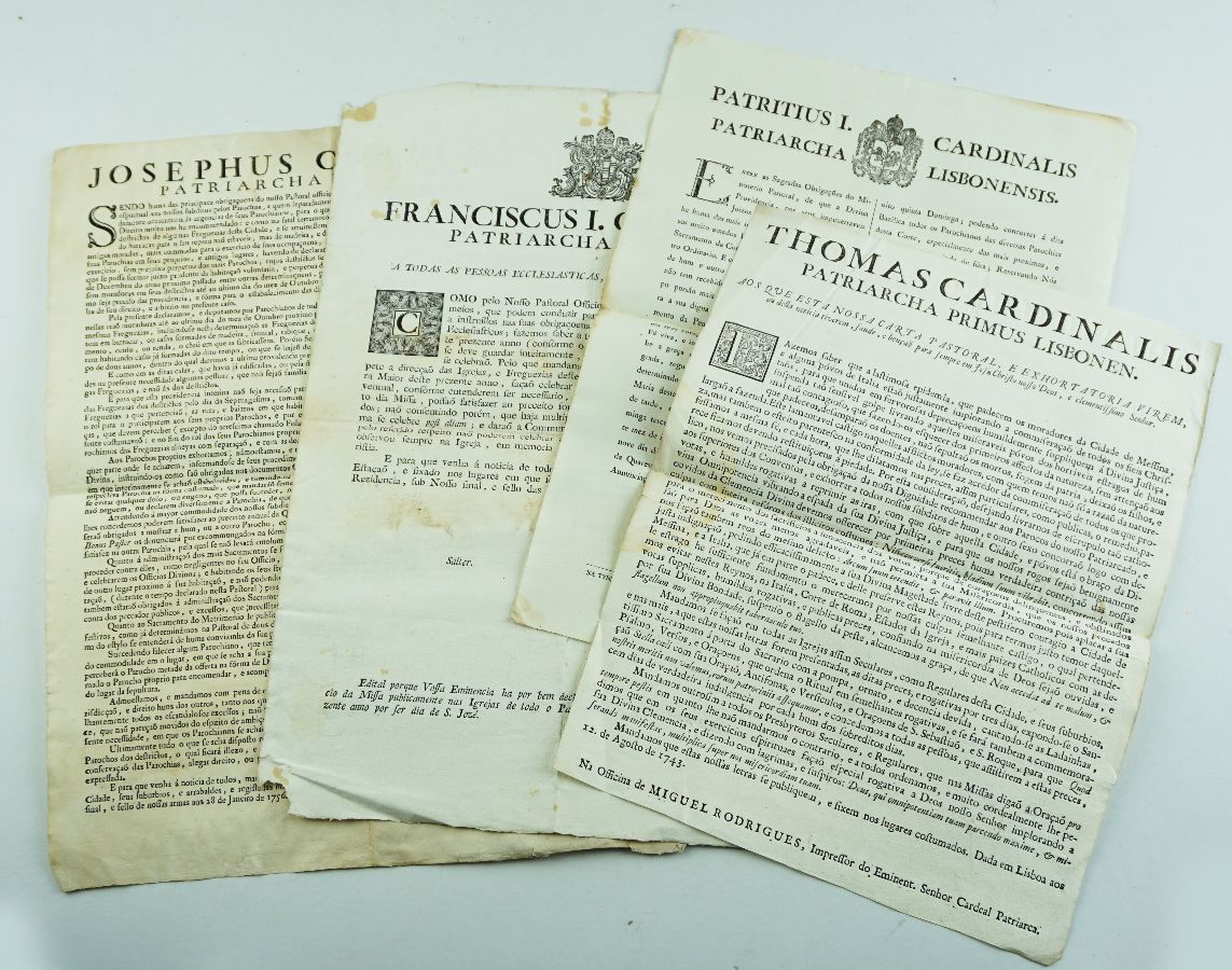 Cartas Pastorais séc. XVIII e XIX