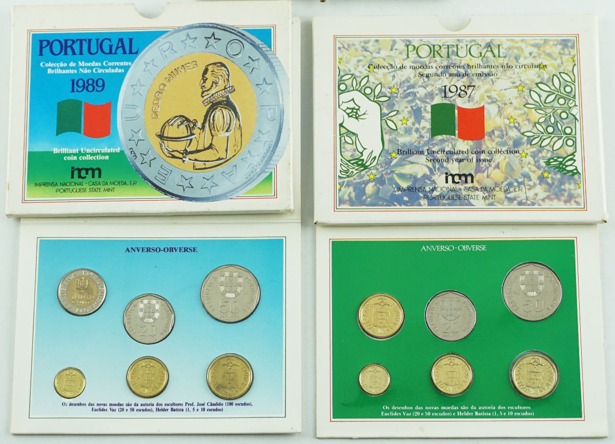 2 Coleçcões de moedas corentes não circuladas