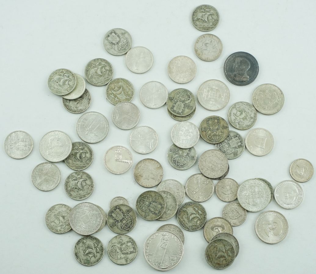 Lote de moedas Portuguesas em prata