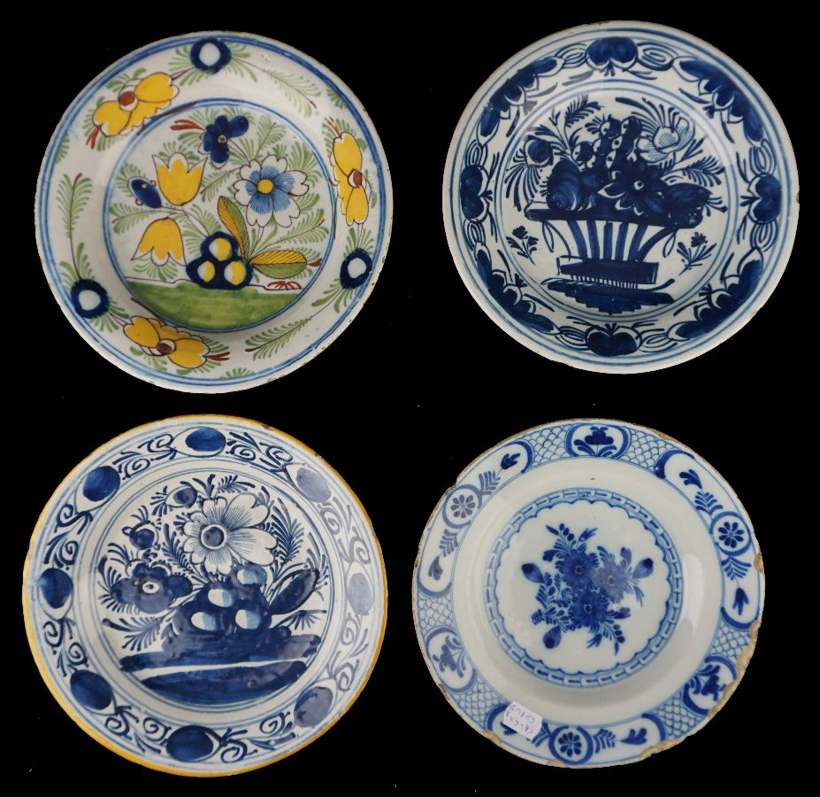 4 Pratos de Delft