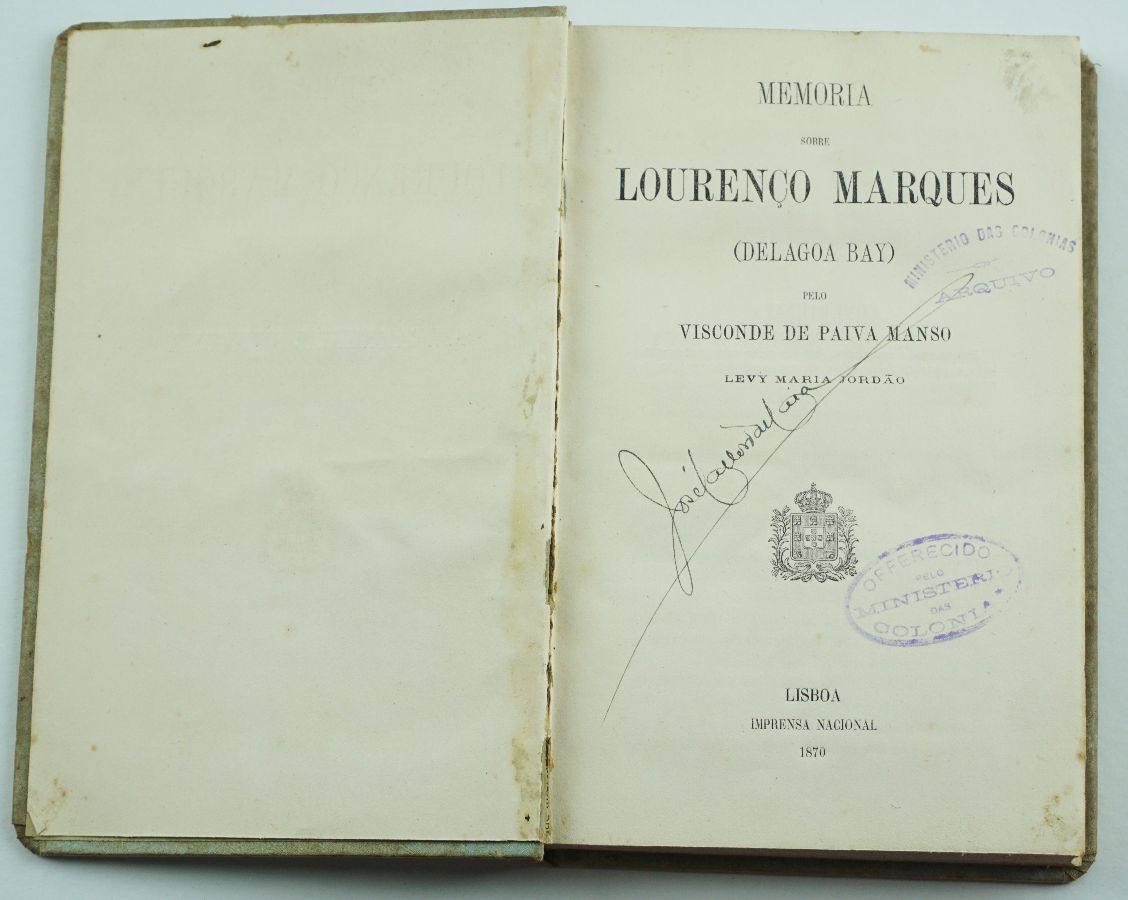 Memória sobre Lourenço Marques ( Delagoa Bay, 1870)