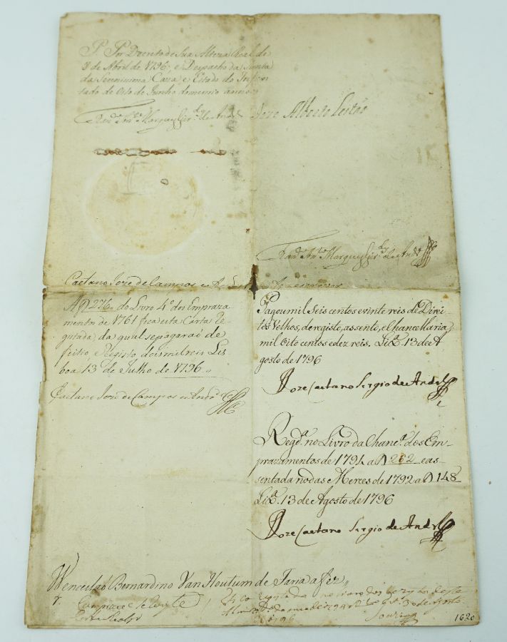 Manuscrito do Príncipe Regente D. João (1796)