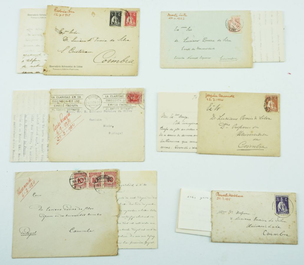 6 Cartas recebidas por Luciano Pereira da Silva (Cientista, 1864-1926)