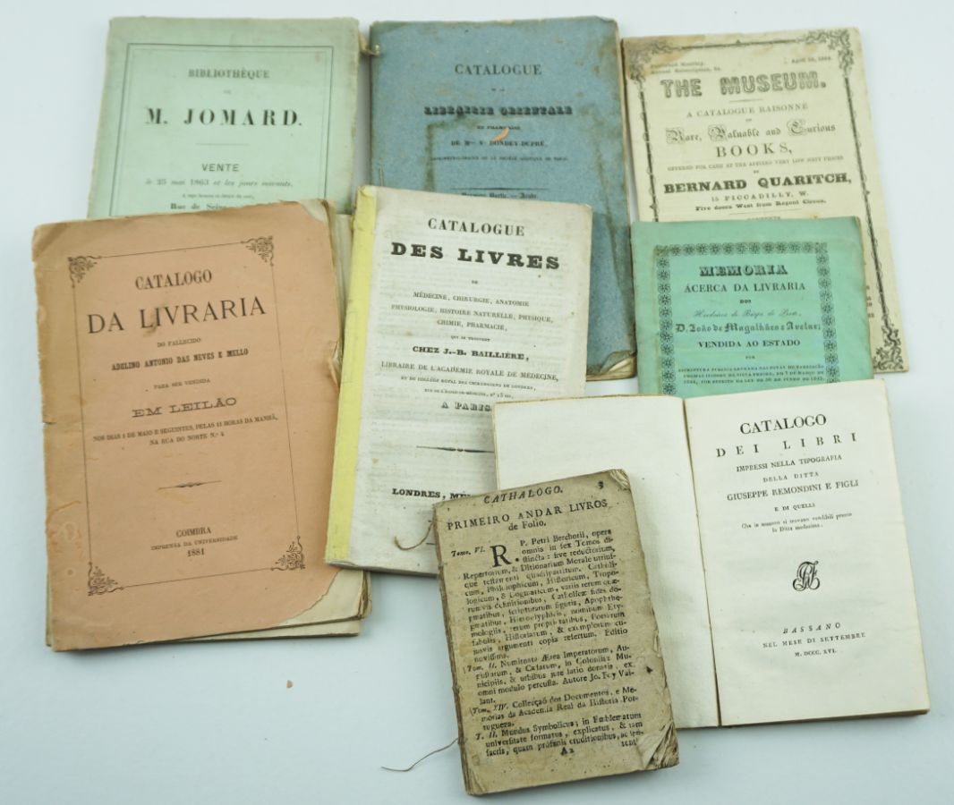 Catálogos de livros séc. XVIII e XIX