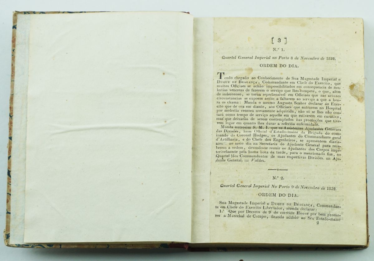 Ordens do Dia do Quartel general Imperial no Cerco do Porto (1832-1833)