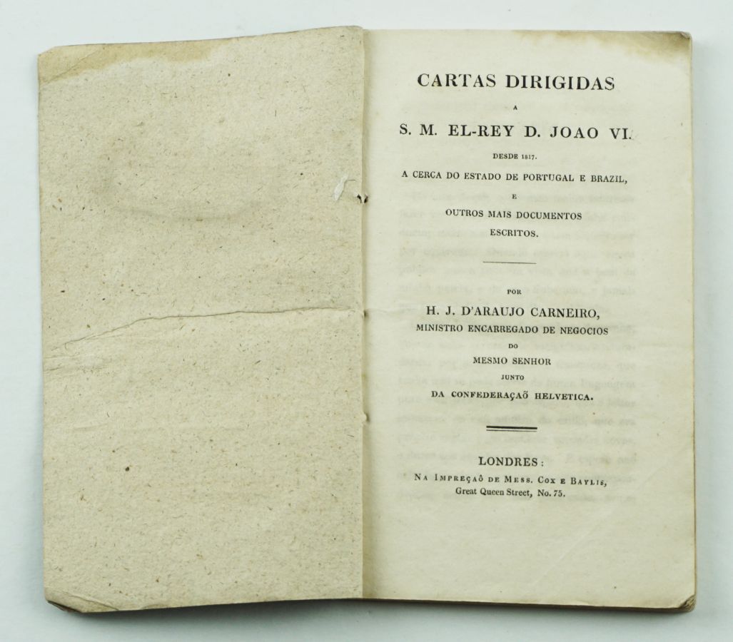 Cartas dirigidas a S.M. El-Rey D. Joao VI. (1821)