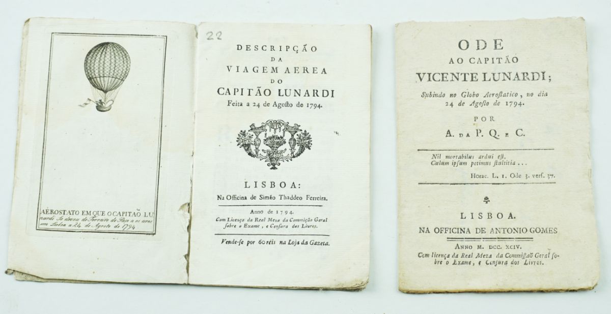 Descrição da Viagem Aerea do Capitão Lunardi, 1794