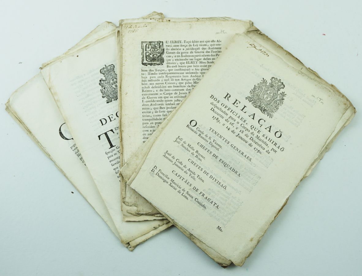 Documentos militares Portugueses séc. XVIII