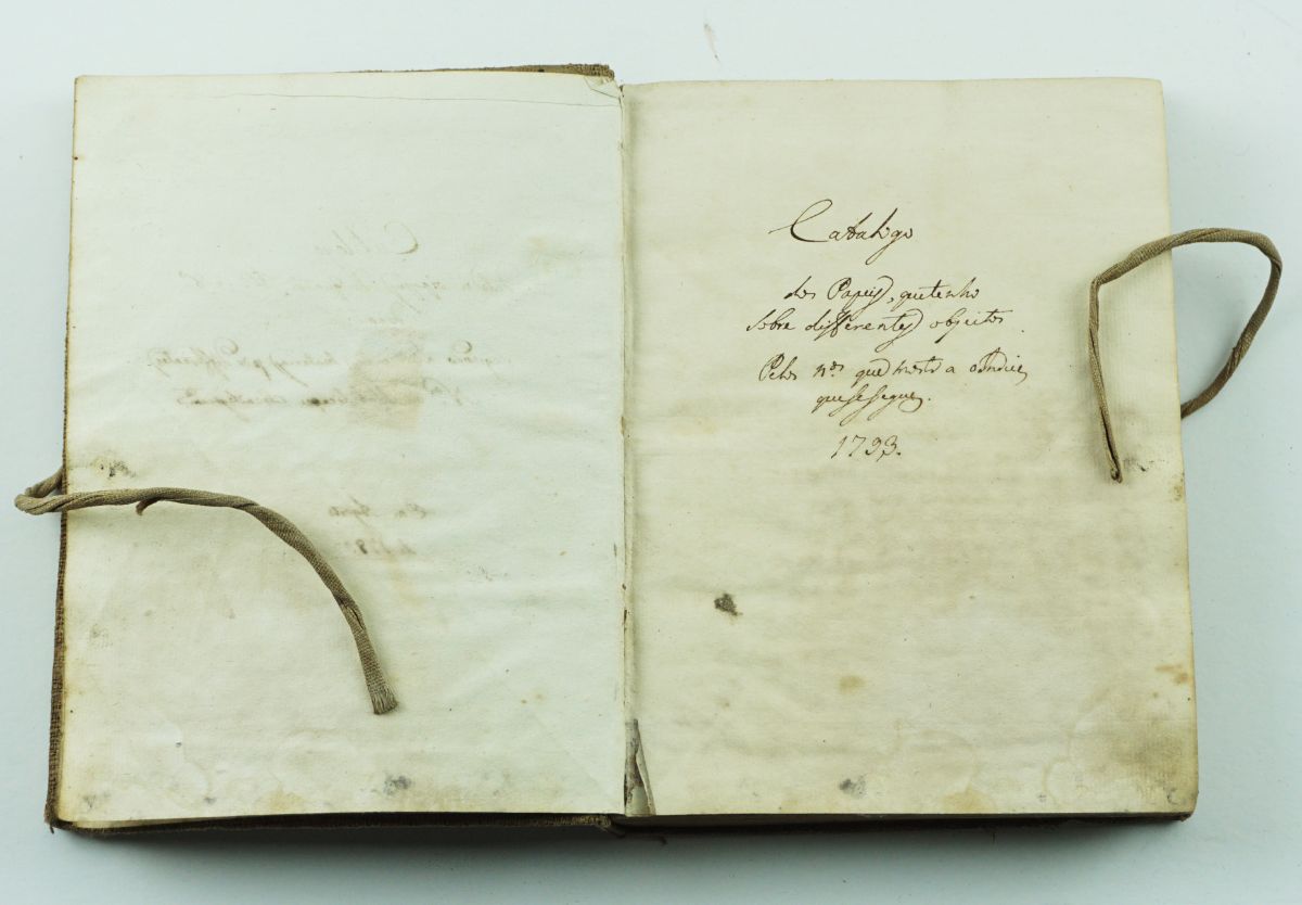 Livro Catálogo Manuscrito Português 1789