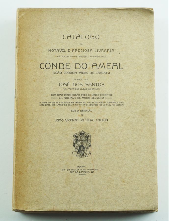 Catálogo da Biblioteca Conde do Ameal