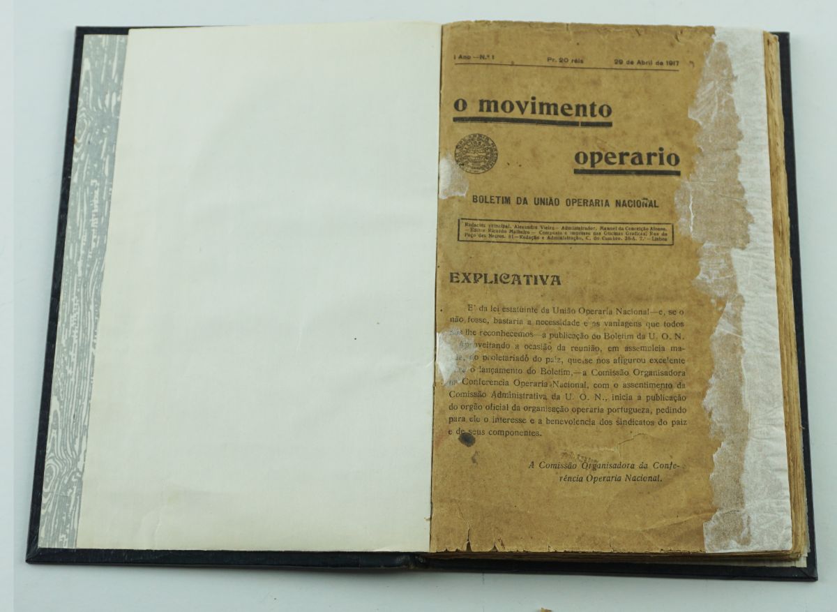 O Movimento Operário – Boletim da União Operária Nacional (1917-1918)