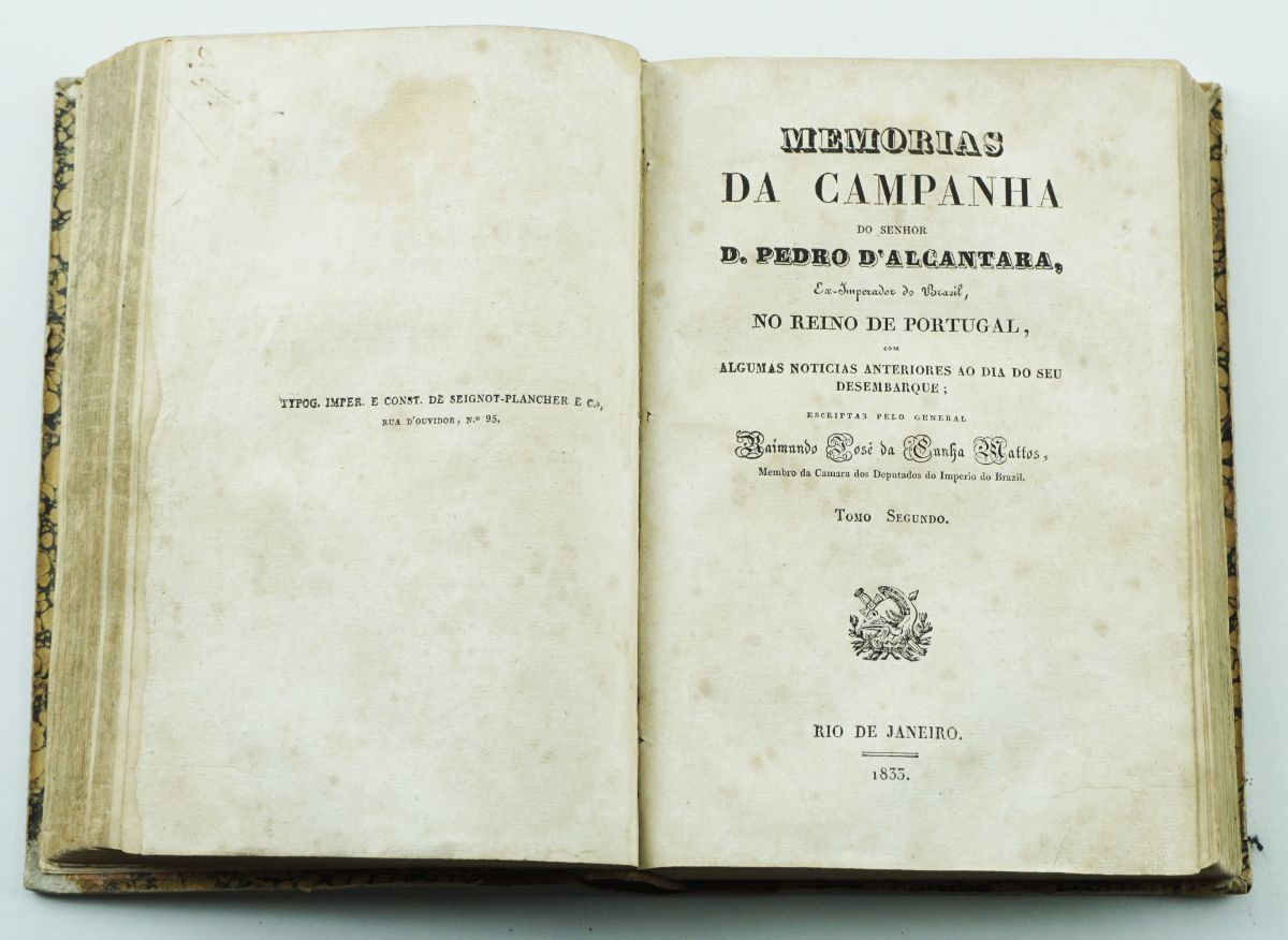 Guerras Liberais – rara obra impressa no Brasil (1833)